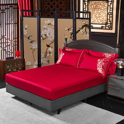 Cotton Wedding Embroidery Collection#9302 (Bedding Set)