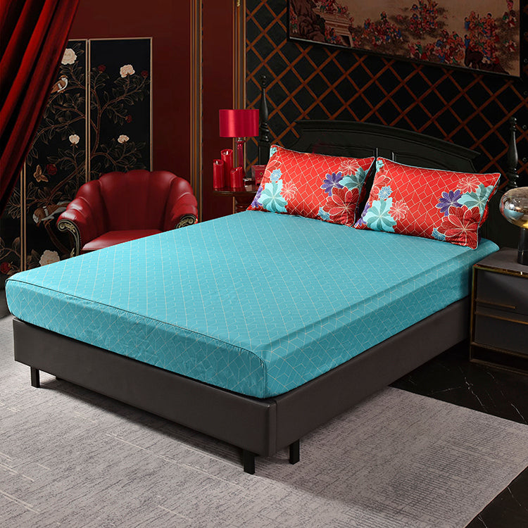 Trendy Red Cotton Sateen Wedding Collection #9608 (Bedding Set)